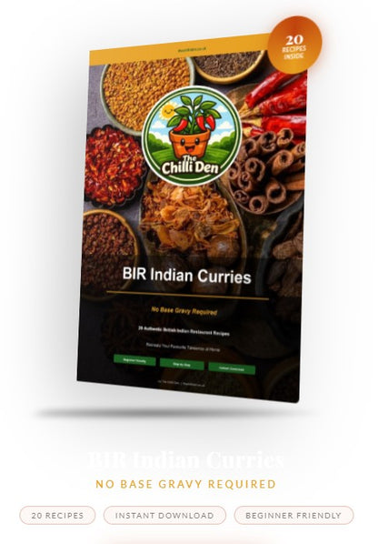 The Chilli Den BIR Curry Guide With No Base Gravy - 20 Recipes