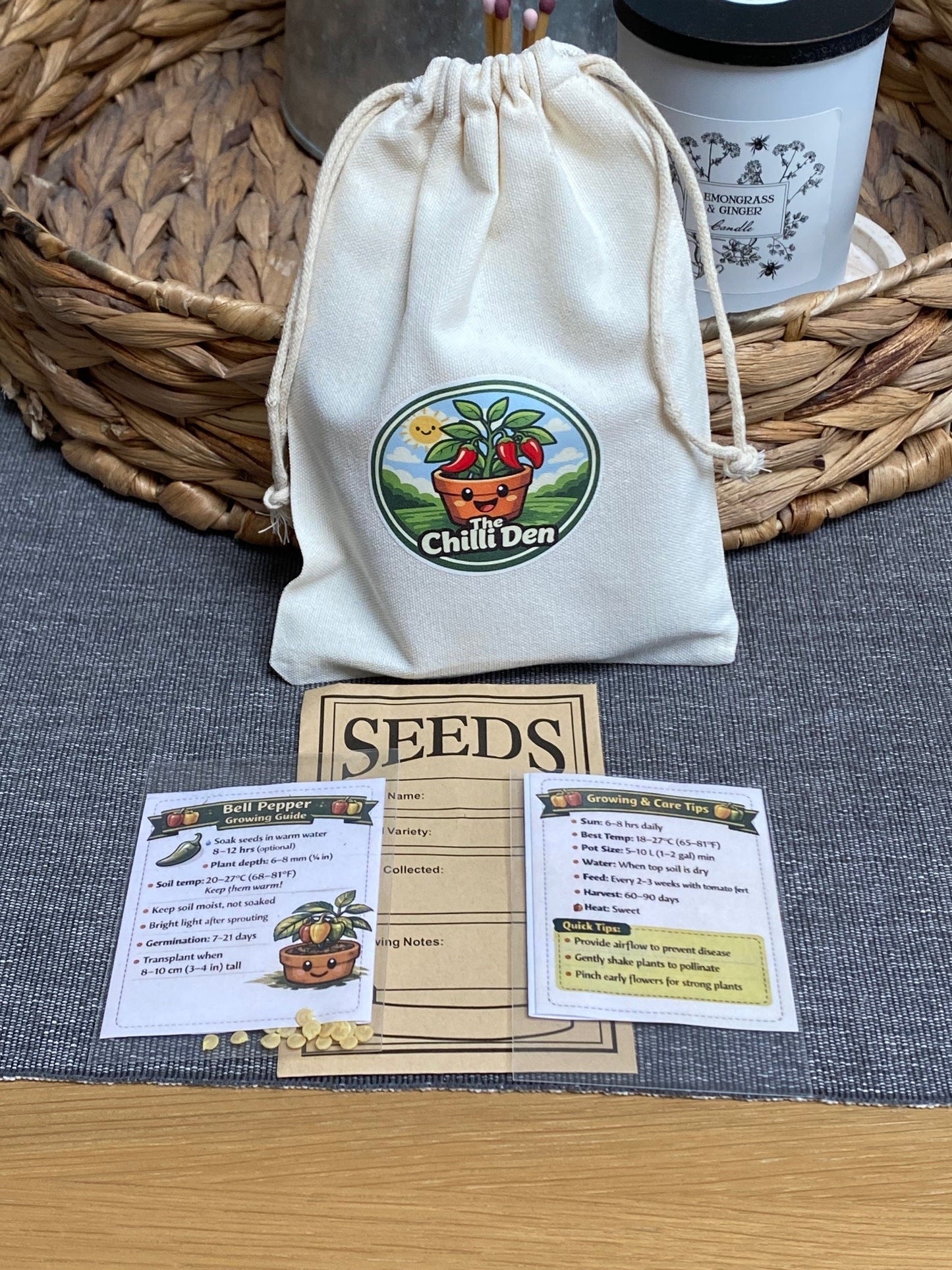 Bell Pepper Growing Kit - Grow Your Own from Seed | Complete Starter Set