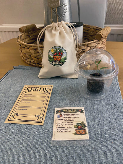 Mild Chilli Growing Kit - Grow Your Own from Seed | Complete Starter Set