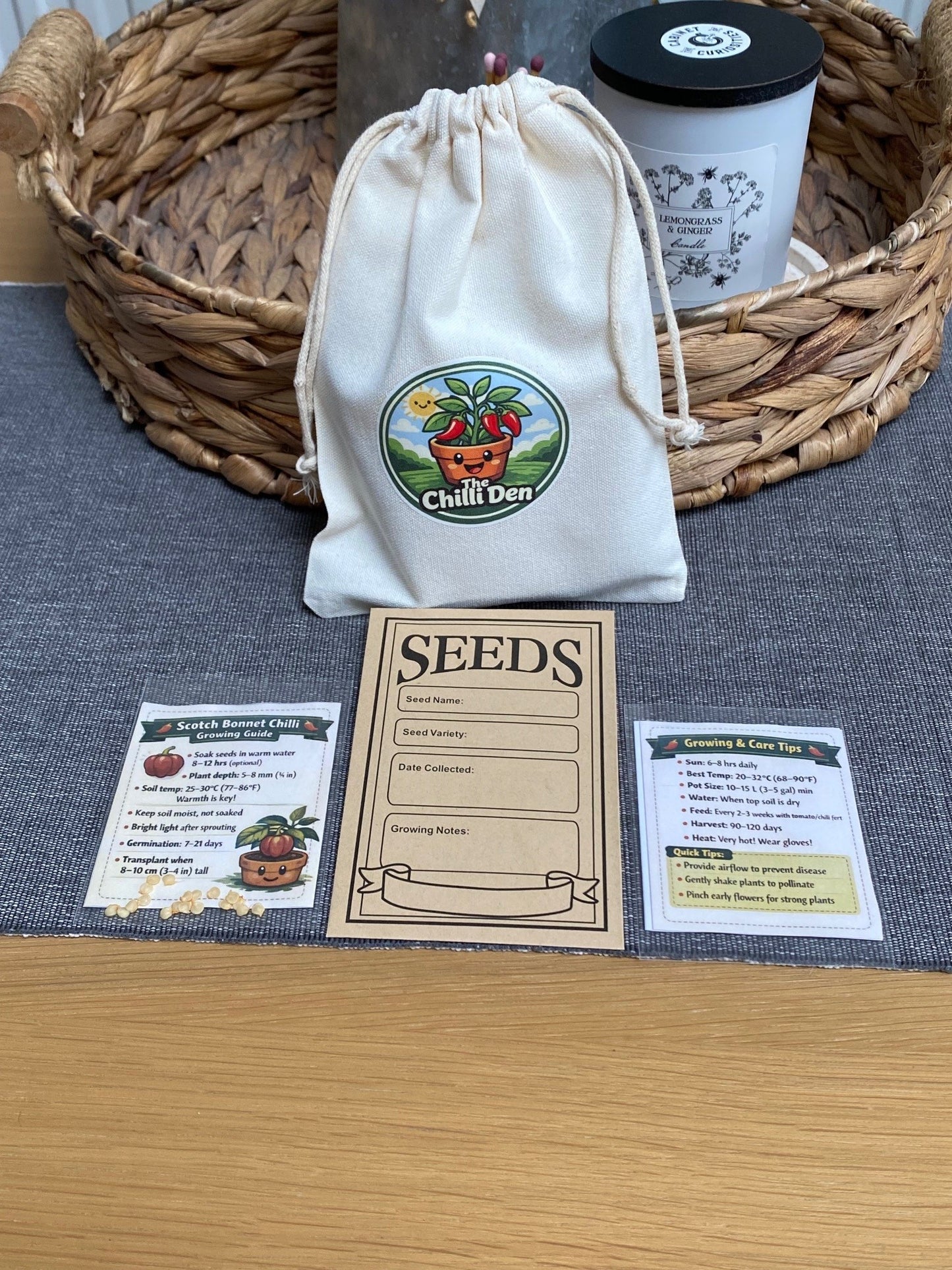 Scotch Bonnet Growing Kit - Grow Your Own from Seed | Complete Starter Set